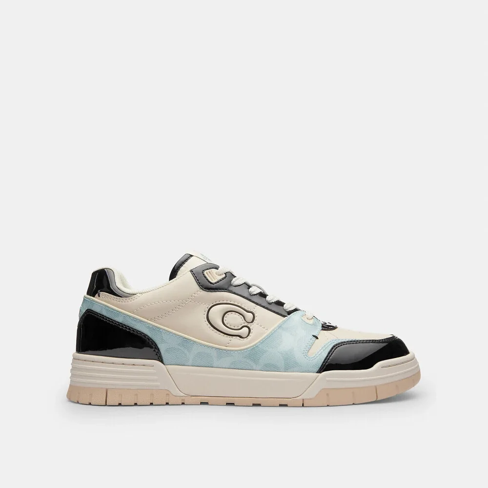 Coach Outlet Men's Soho Sneaker With Patent Signature Size 10